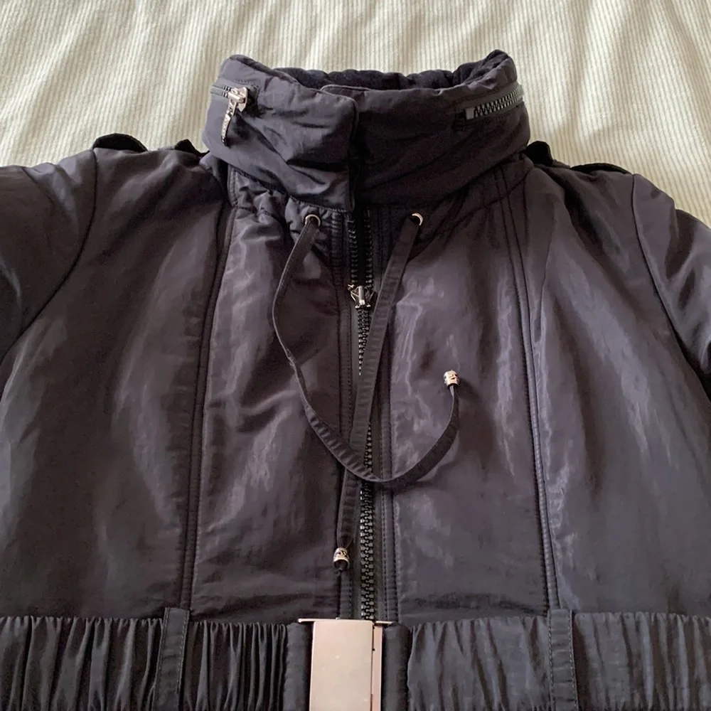 ❄️ Laundry by Shelli Segal black puffer coat. Size L. - Picture 4 of 13